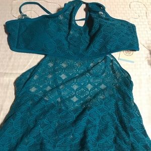Swimsuit Tankini Top Teal